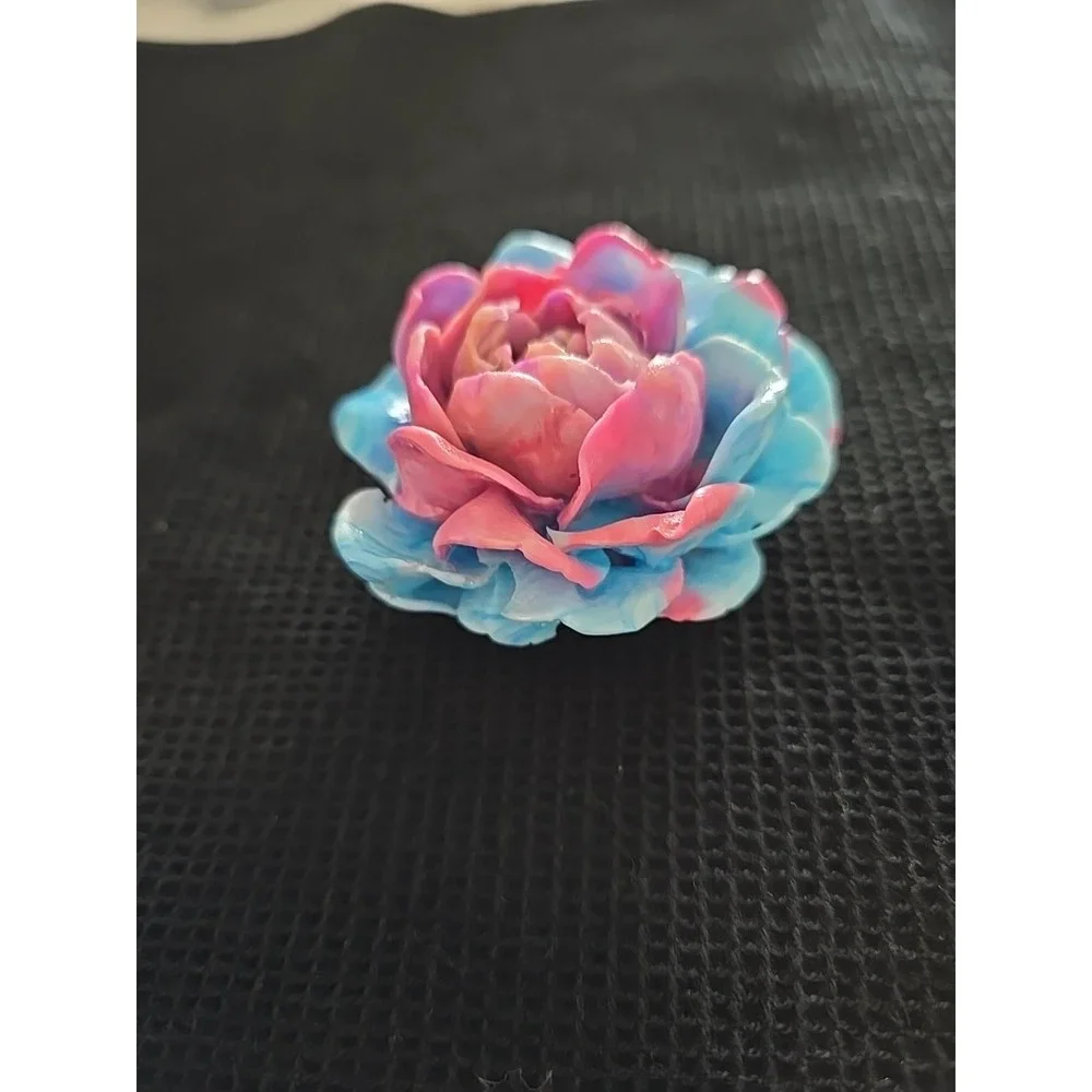 Resin Flower Blue Pink Decoration Gift Small.‎ 585